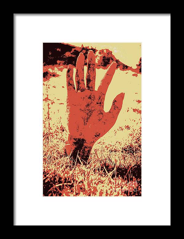 Dark Framed Print featuring the photograph Vintage horror poster art by Jorgo Photography