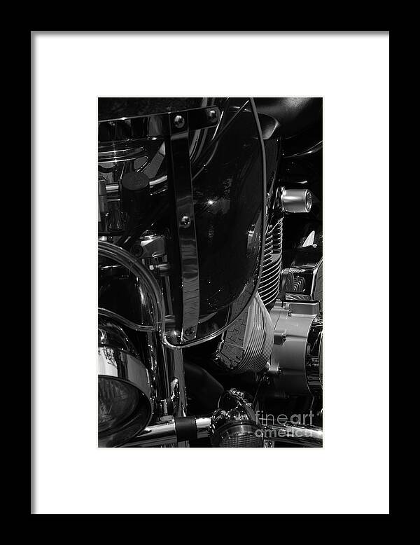Motorbike Framed Print featuring the photograph Vintage Motorbike by Dariusz Gudowicz