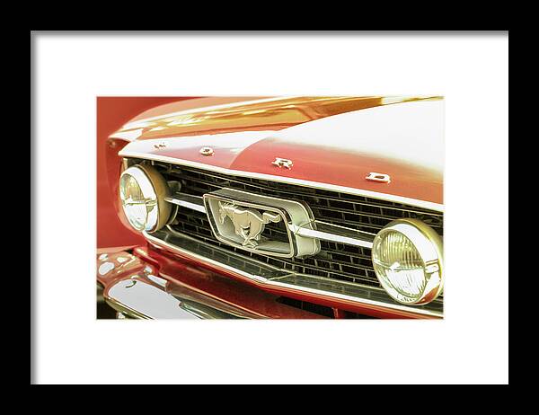 Mustang Framed Print featuring the photograph Vintage Mustang by Caitlyn Grasso