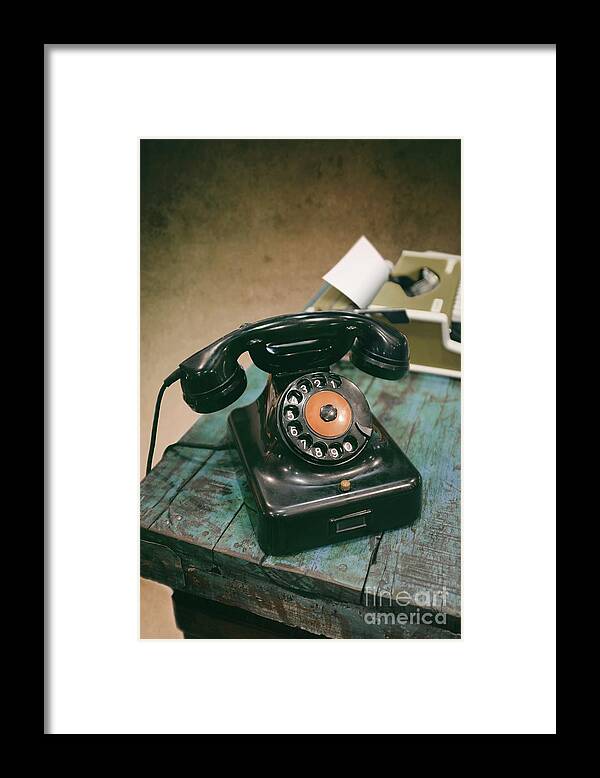 Telephone Framed Print featuring the photograph Vintage Phone by Carlos Caetano