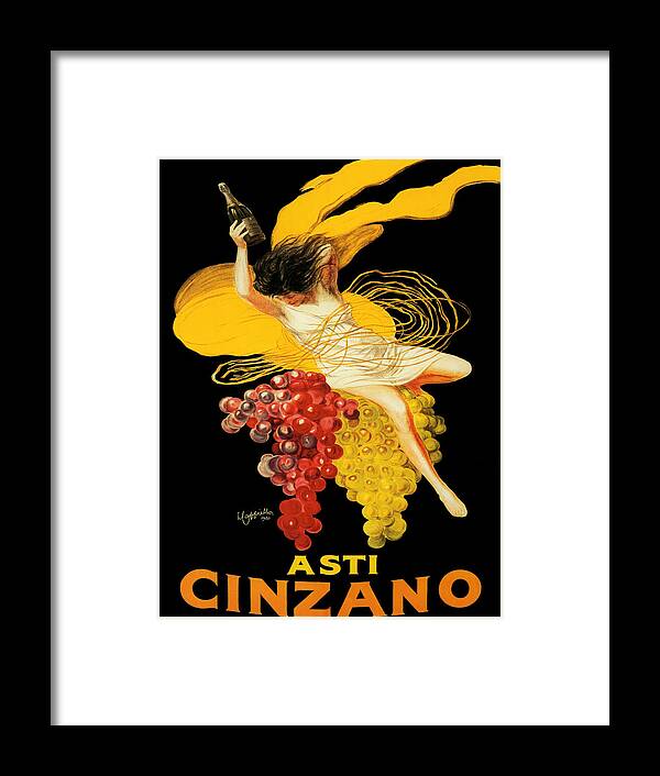 Advertisement Framed Print featuring the painting Vintage poster - Asti Cinzano by Vintage Images