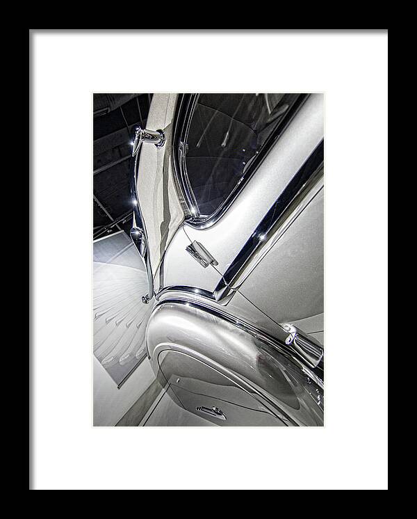 Automobile Framed Print featuring the photograph Vintage Silver Style by JoAnn Silva