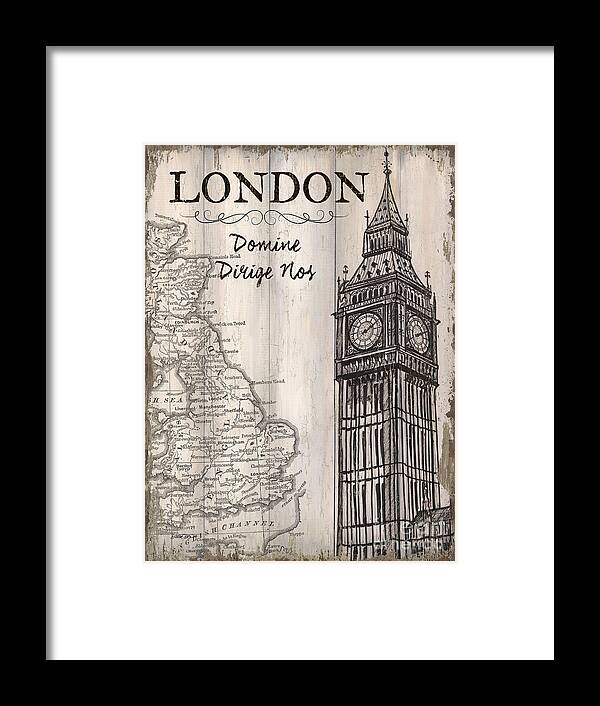 London Framed Print featuring the painting Vintage Travel Poster London by Debbie DeWitt