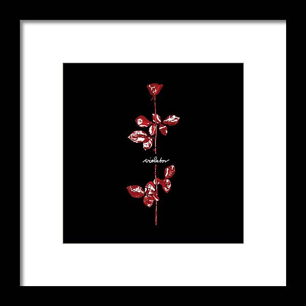 Depeche Mode Framed Print featuring the digital art Violator by Luc Lambert
