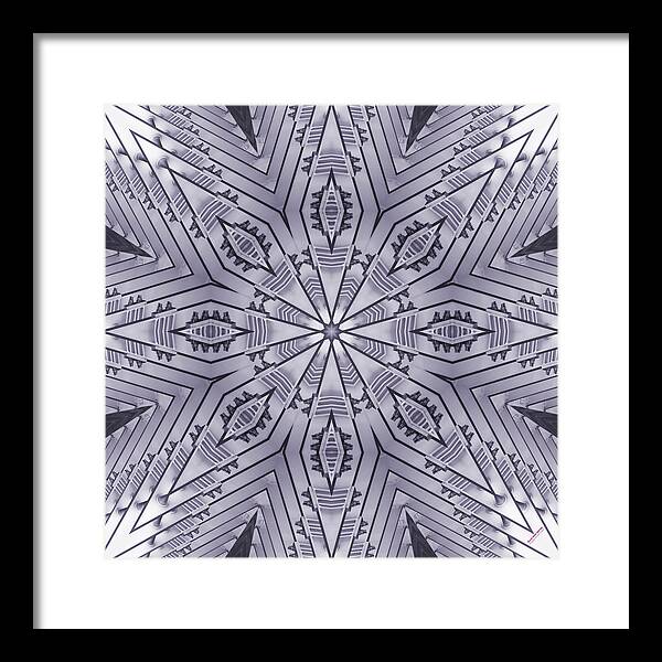 Steel Framed Print featuring the digital art Violet Steel 2367k8 by Brian Gryphon