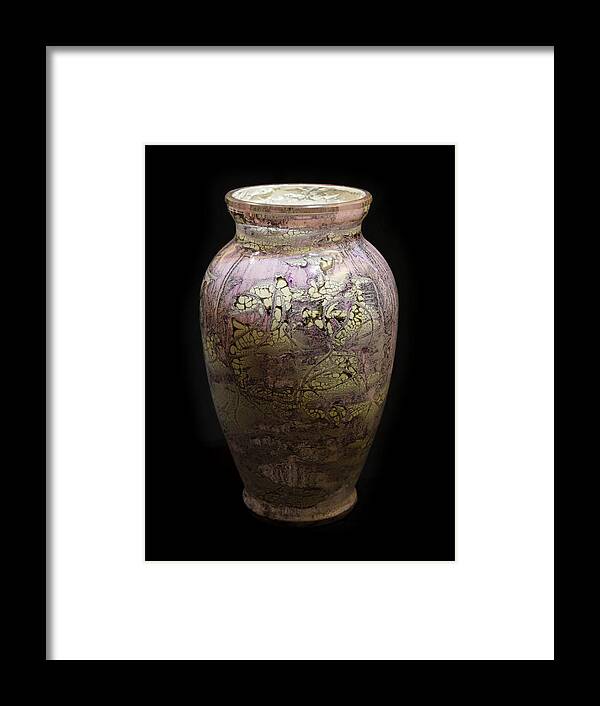 Glass. Violet Framed Print featuring the glass art Violet Vase by Christopher Schranck