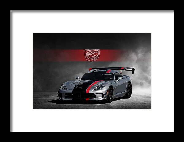 Dodge Framed Print featuring the digital art Viper by Peter Chilelli