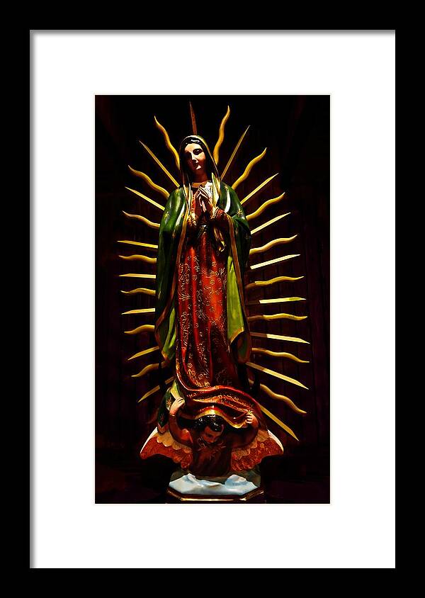 Virgin Of Guadalupe Framed Print featuring the photograph Virgin of Guadalupe by Joan Reese