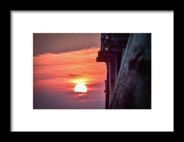 Virginia Beach Framed Print featuring the photograph Virginia Beach Summer Sunrise 24 by Larkin's Balcony Photography