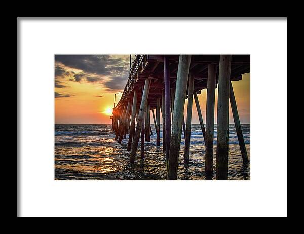Virginia Beach Framed Print featuring the photograph Virginia Beach Summer Sunrise 30 by Larkin's Balcony Photography