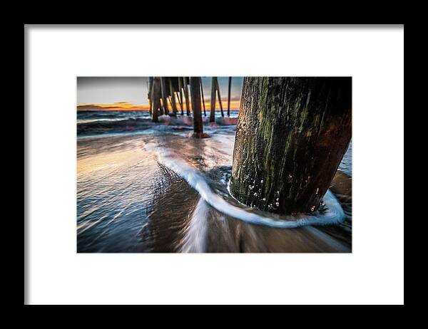 Sunrise Framed Print featuring the photograph Virginia Beach Sunrise 8 by Larkin's Balcony Photography