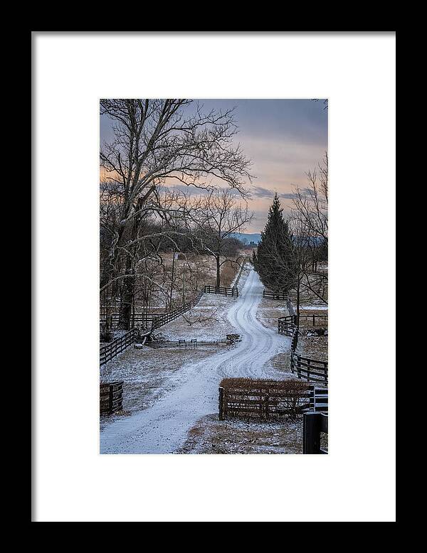 Berryville Virginia Framed Print featuring the photograph Virginia Country Lane II by Tom Singleton