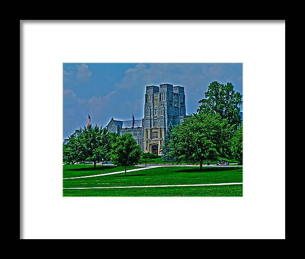 Virginia Framed Print featuring the photograph Virginia Tech - Burress Hall by Andrew Webb