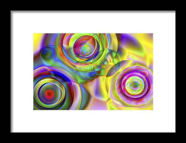 Crazy Framed Print featuring the digital art Vision 14 by Jacques Raffin