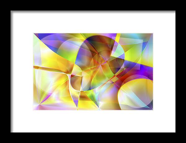 Colors Framed Print featuring the digital art Vision 34 by Jacques Raffin