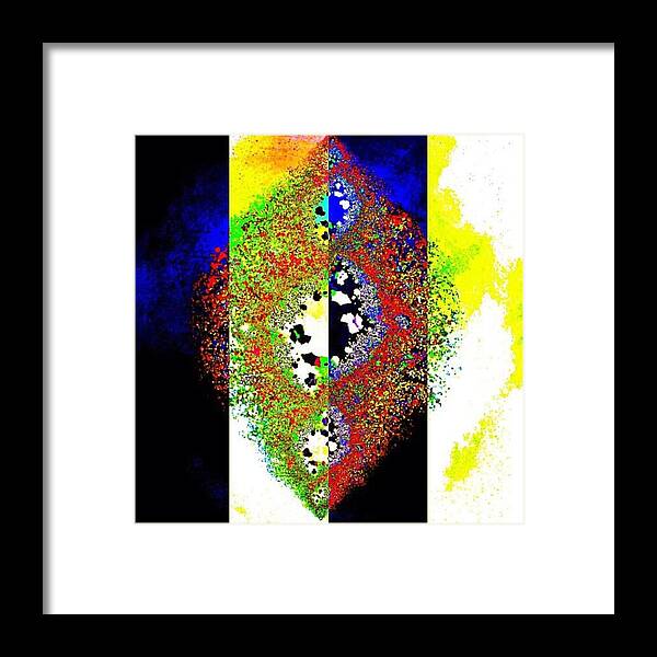 Fractals Framed Print featuring the photograph Visions of Light and Dark by Nick Heap