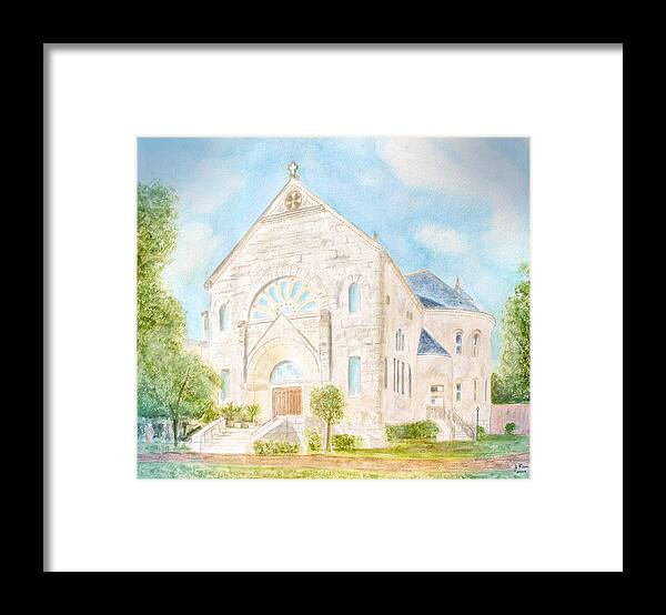 Monastery Framed Print featuring the painting Visitation Monastery Mobile Alabama by Jerry Fair