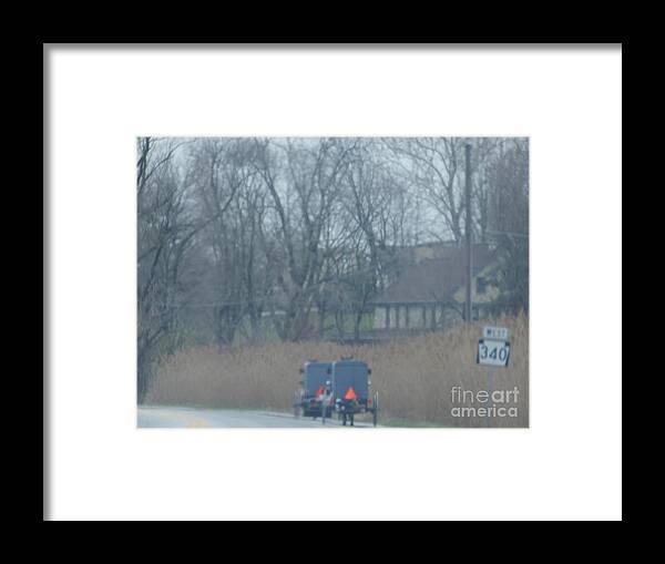 Amish Framed Print featuring the photograph Visiting Day by Christine Clark