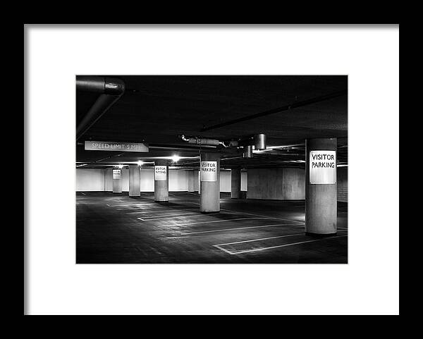 Visitor Parking Framed Print featuring the photograph Visitor Parking by Todd Klassy