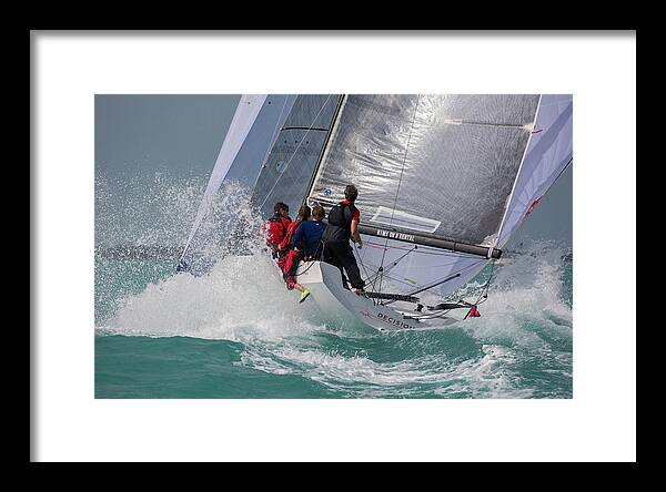 Sail Framed Print featuring the photograph Vividity by Steven Lapkin