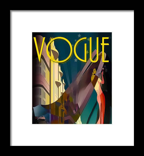 Vogue 4 Framed Print featuring the digital art Vogue 4 by Chuck Staley