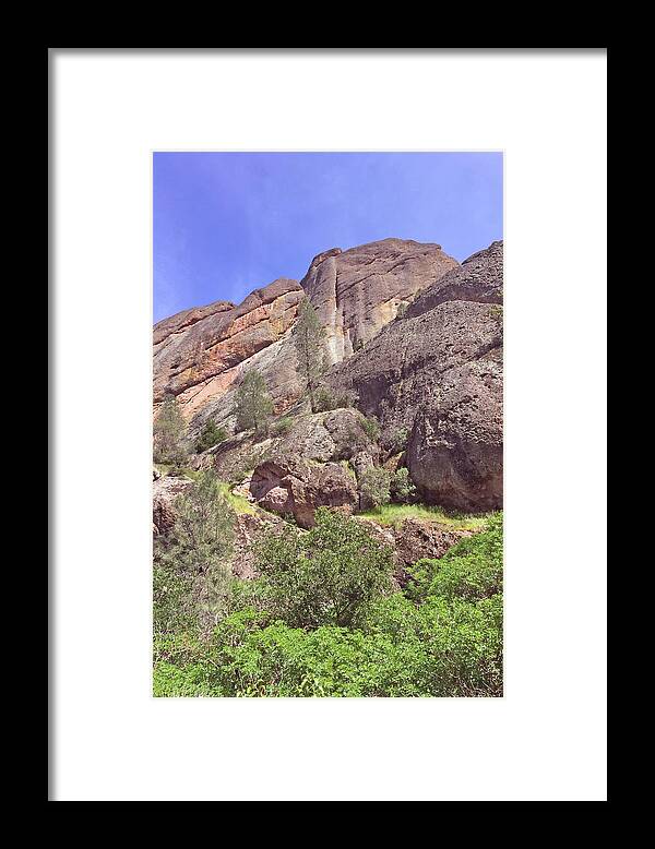 Pinnacles National Park Framed Print featuring the photograph Volcanic Colors by Art Block Collections