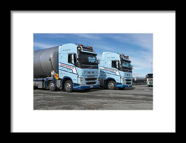 Volvo Framed Print featuring the digital art Volvo by Maye Loeser