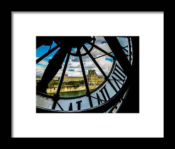 Paris Framed Print featuring the photograph Vue du Louvre by Pamela Newcomb