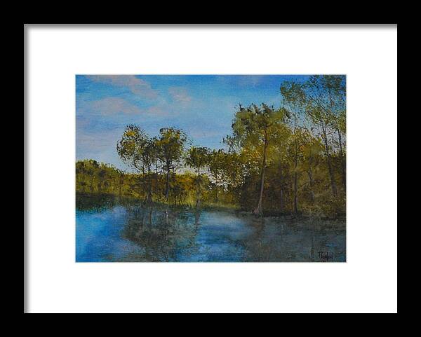 Waccamaw River Framed Print featuring the painting Waccamaw Breeze I by Phil Burton
