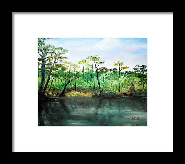 Impressionist Framed Print featuring the painting Waccamaw River - Impressionist by Phil Burton