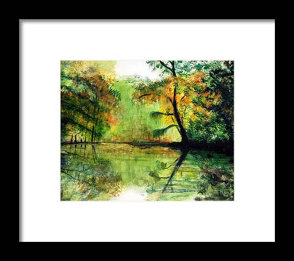 Waccamaw Framed Print featuring the painting Waccamaw River SC by Phil Burton