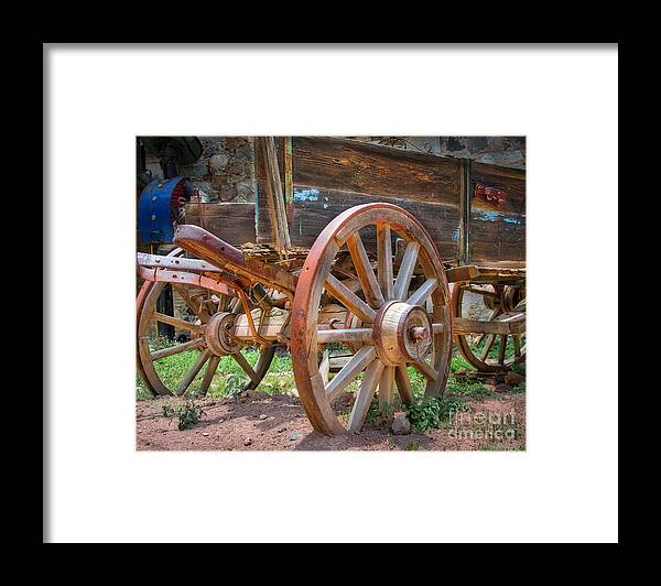 Wagon Framed Print featuring the photograph Wagons Ho by Barry Weiss