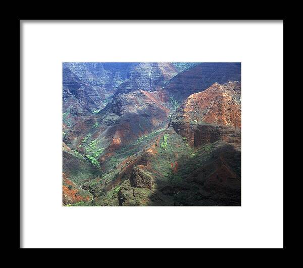  Framed Print featuring the photograph Waimea Canyon by Kenneth Campbell