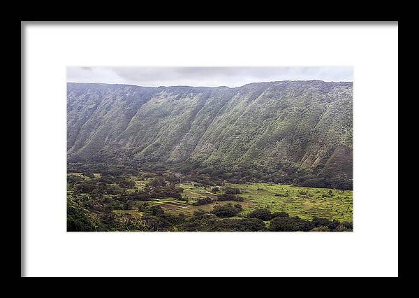 Waipio Valley Framed Print featuring the photograph Waipio Valley Farms by Susan Rissi Tregoning