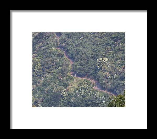 Waipio Valley Framed Print featuring the photograph Waipio Valley Road by Susan Rissi Tregoning