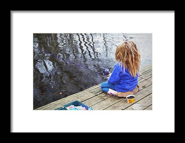 2d Framed Print featuring the photograph Waiting For A Nibble by Brian Wallace