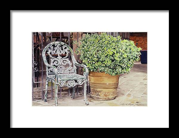 Still Life Framed Print featuring the painting Waiting For Diego by David Lloyd Glover