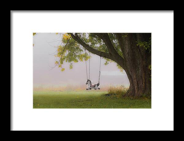 Landscape Framed Print featuring the photograph Waiting for his Little Cowboy by Jeff Cooper