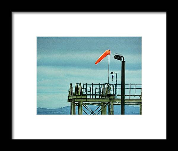Bainbridge Framed Print featuring the photograph Waiting for the Ferry by Helaine Cummins