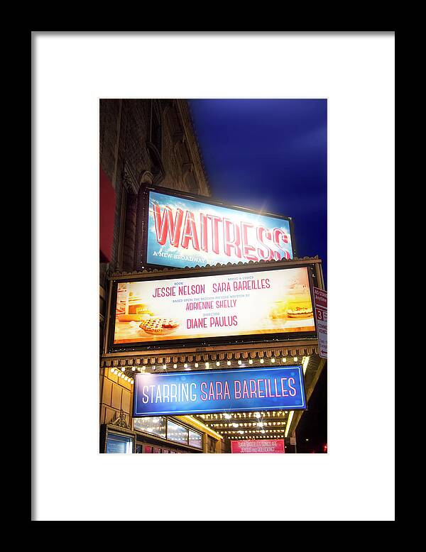 Waitress Framed Print featuring the photograph Waitress the Musical by Mark Andrew Thomas