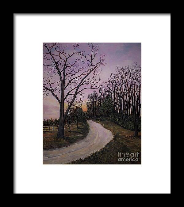 Countryside Framed Print featuring the painting Wakema Country Walk by Reb Frost