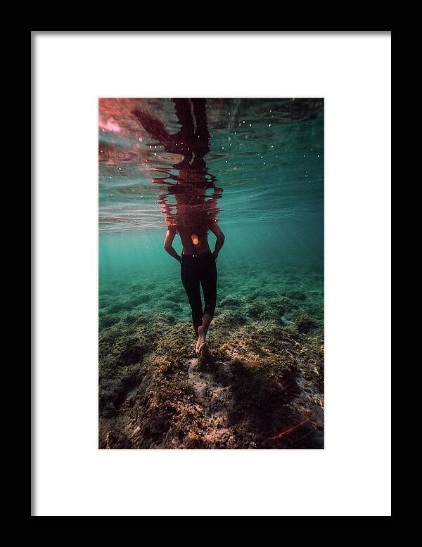 Swim Framed Print featuring the photograph Walk Away by Gemma Silvestre