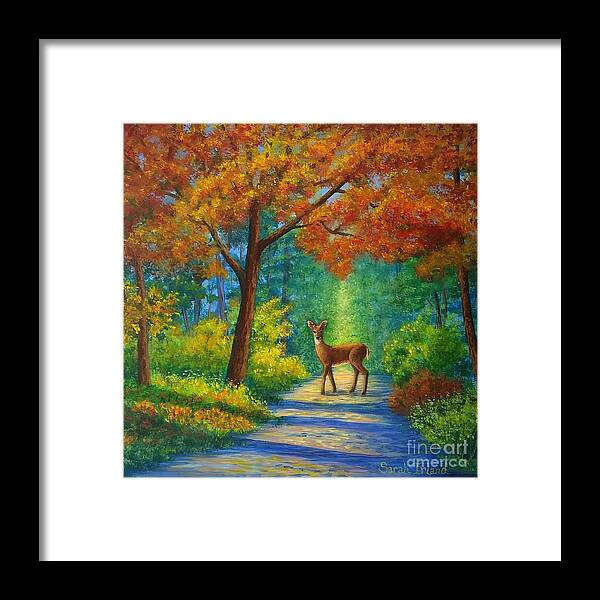 Walk Framed Print featuring the painting Walk With Me? by Sarah Irland