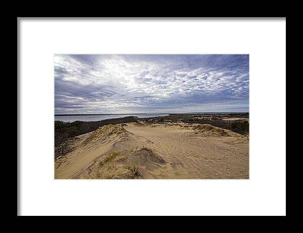 Walking Dunes Framed Print featuring the photograph Walking Dunes Montauk by Robert Seifert