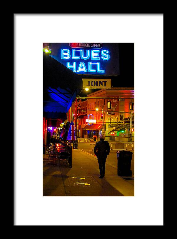 Memphis Framed Print featuring the photograph Walking in Memphis by Jeff Kurtz