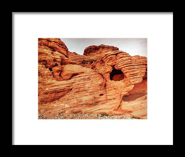 Nevada Framed Print featuring the photograph Walking In The Valley Of Fire - 5 by Leslie Montgomery