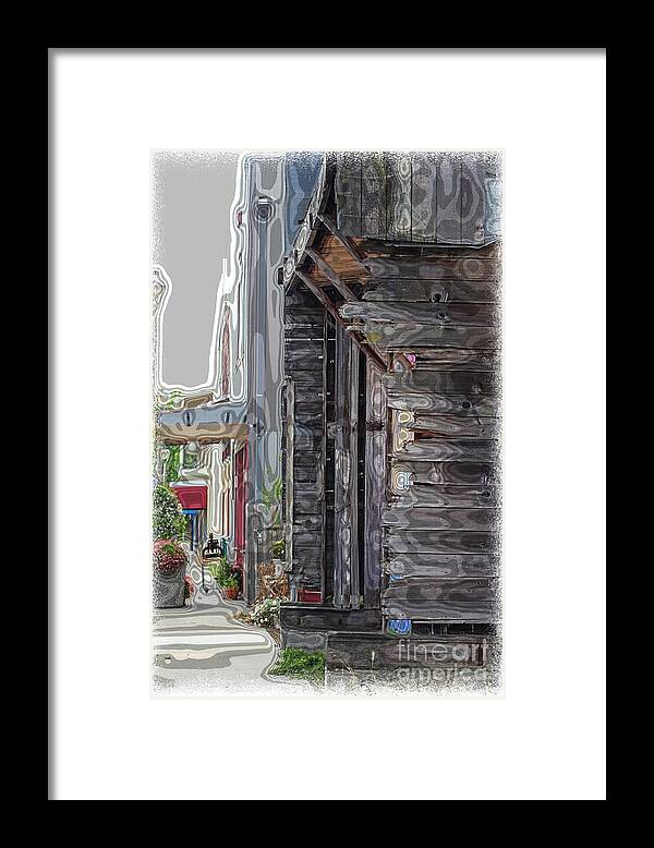 Old Towns Framed Print featuring the photograph Walking Old Town by Lori Mellen-Pagliaro