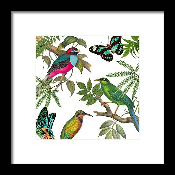 Beautiful Birds Framed Print featuring the painting Walking On Air II by Mindy Sommers