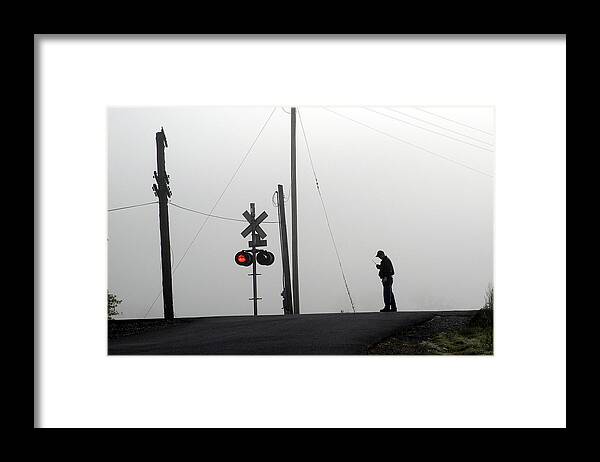 Railway Framed Print featuring the photograph Walking The Line by DArcy Evans