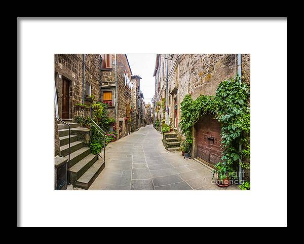 Alley Framed Print featuring the photograph Walking through old Europe by JR Photography